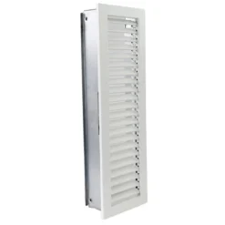 Kaltluftgitter Hochkant Weiß