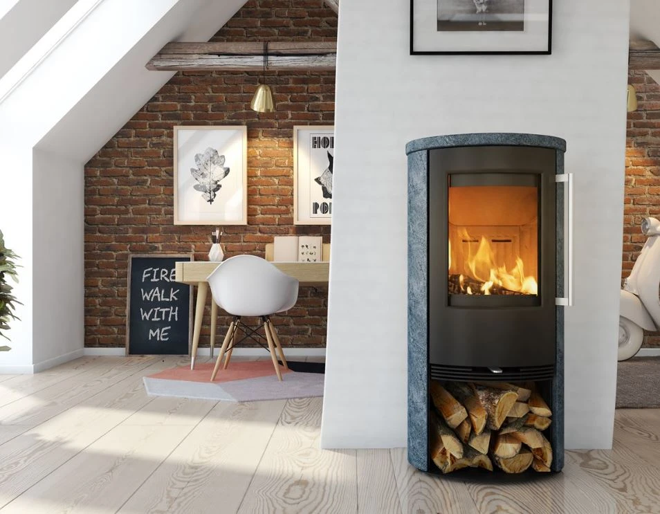 Kaminofen TermaTech TT21RS Speckstein Matt, 5 KW 3 Kaminofen TermaTech TT21RS Speckstein Matt, 5 KW – Bild 3