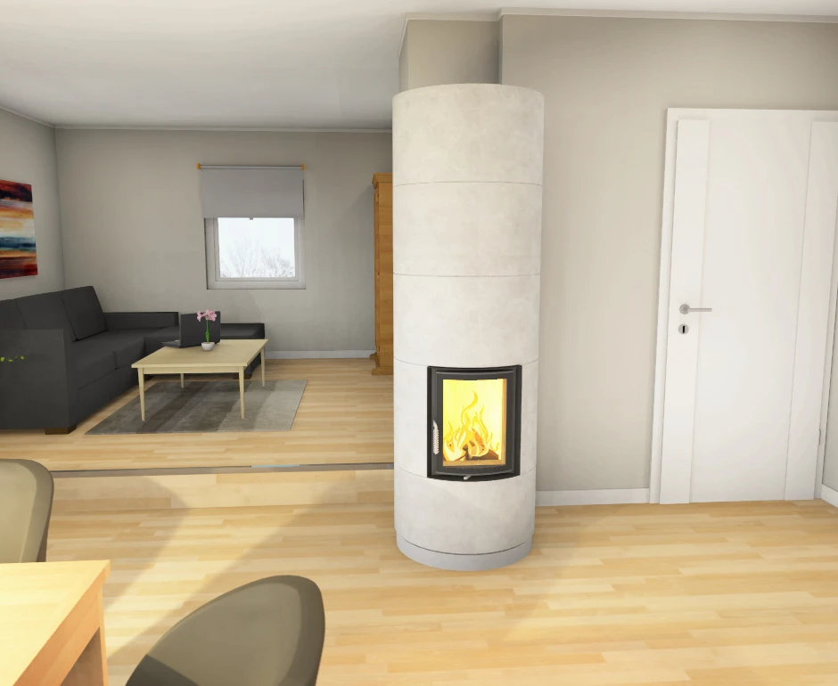 Brunner Klein-Speicherofen KSO 33r Mit Wärmebetonverkleidung 5 Brunner Klein-Speicherofen KSO 33r Mit Wärmebetonverkleidung – Bild 5