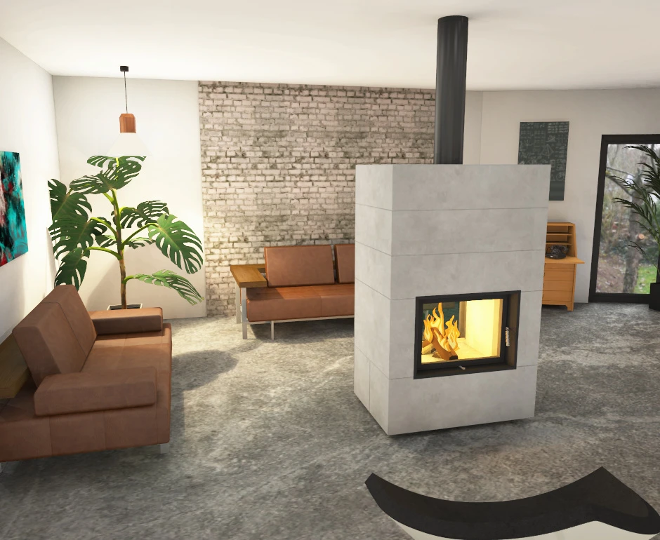 Kaminbausatz Brunner Systemkamin BSK 08 Kompakt Kamin Tunnel, 11 KW 8 Kaminbausatz Brunner Systemkamin BSK 08 Kompakt Kamin Tunnel, 11 KW – Bild 8