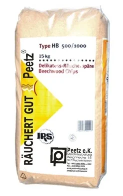 Peetz Delikatess-Räuchermehl Typ HB 500 / 1000, 15 Kg
