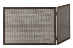 Kamingitter Stahl Heibi, 2-teilig Schwarz