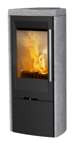 Kaminofen TermaTech TT30S Speckstein Schwarz, 5 KW