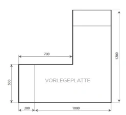 Vorlegeplatte ESG Klarglas Nordpeis Kaminbausatz Odense