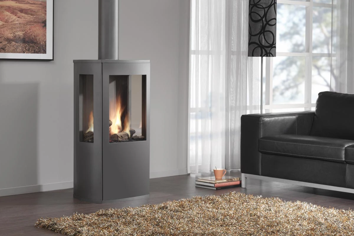 Gaskaminofen Dru Trio 1 Gaskaminofen Dru Trio