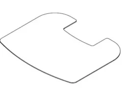 Vorlegeplatte Kaminofen TermaTech TT30, 6 Mm ESG Klarglas