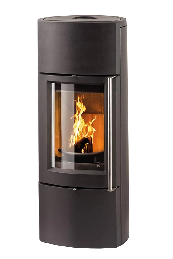 Kaminofen Wasserführend Leda DELTA W Schwarz, 8 KW 1 Kaminofen Wasserführend Leda DELTA W Schwarz, 8 KW