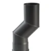 Versatzbogen Pelletrohr Stahl 60 Mm Ø 80 Mm Schwarz