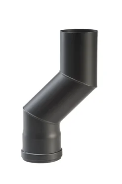 Versatzbogen Pelletrohr Stahl 80 Mm Ø 80 Mm Schwarz