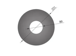 Wandrosette Pellet-Ofenrohr Randbreite 70 Mm Schwarz -GrillMeister Verkaufsgeschäft 6757 1