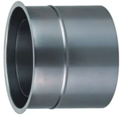 Wandfutter Doppelwandig Rauchrohr Stahl 120 Mm Lang Unlackiert