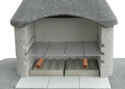 Feuerraumbodenplatte Grillkamin Wellfire SIESTA, 2-teilig -GrillMeister Verkaufsgeschäft 6804 1