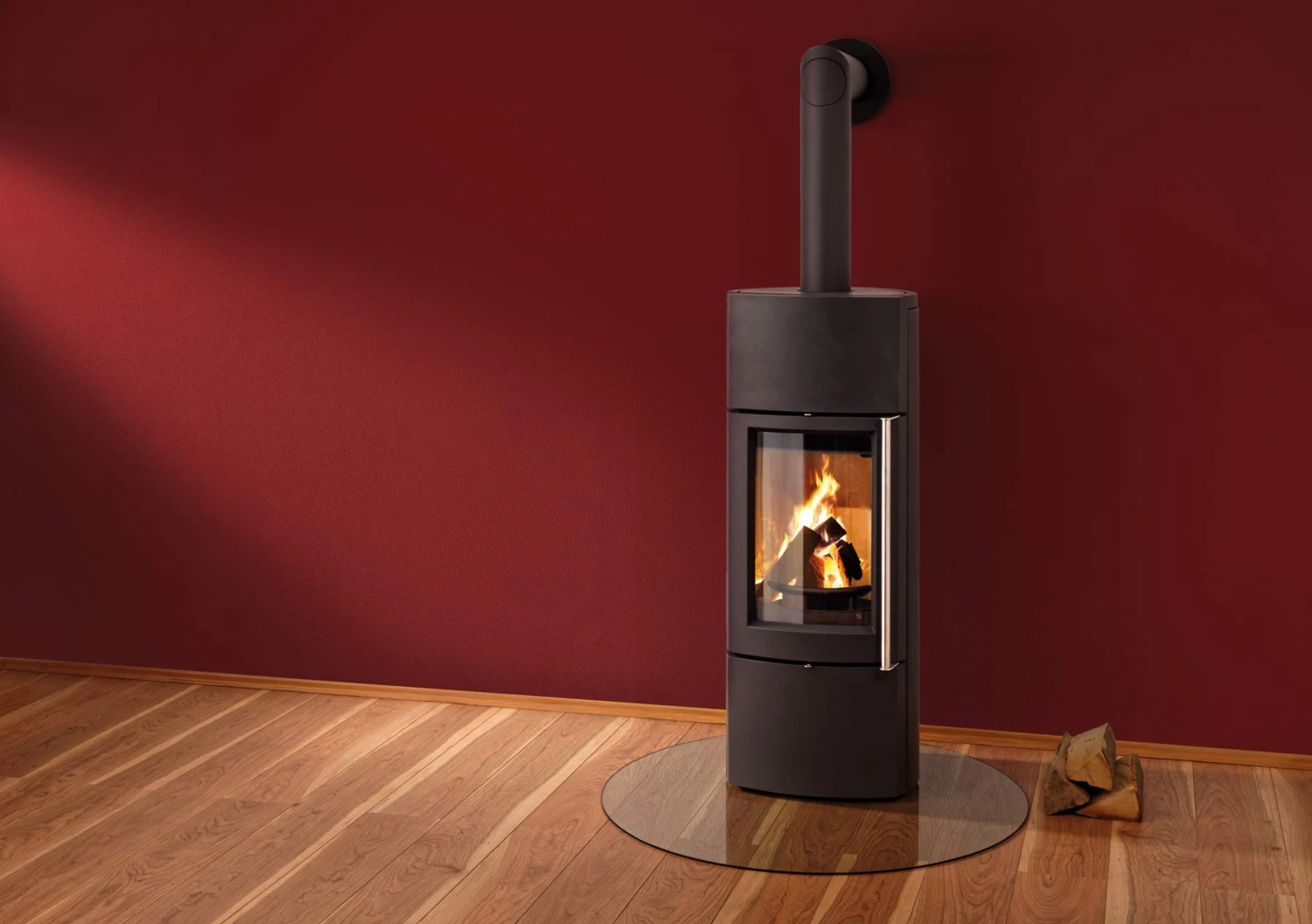 Kaminofen Wasserführend Leda DELTA W Schwarz, 8 KW 2 Kaminofen Wasserführend Leda DELTA W Schwarz, 8 KW – Bild 2