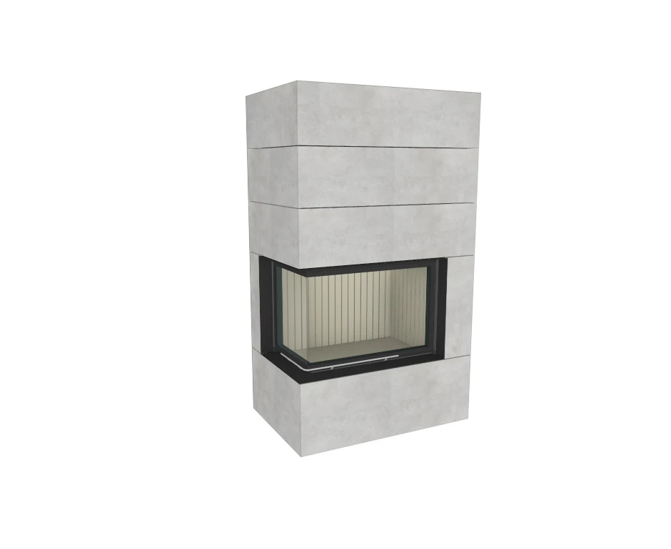 Kaminbausatz Brunner Systemkamin BSK 03 Eck Kamin Links Schiebetür, 12 KW 2 Kaminbausatz Brunner Systemkamin BSK 03 Eck Kamin Links Schiebetür, 12 KW – Bild 2