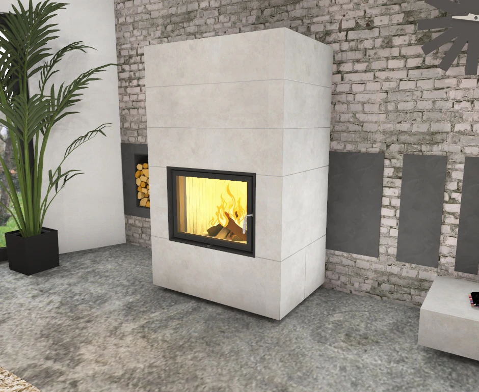 Kaminbausatz Brunner Systemkamin BSK 08 Stil Kamin Schiebetür, 11 KW 4 Kaminbausatz Brunner Systemkamin BSK 08 Stil Kamin Schiebetür, 11 KW – Bild 4