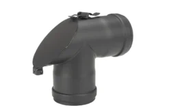 T-Stück Pellet-Ofenrohr 90° Schwarz Mit 45° Prüföffnung, Muffe-Muffe -GrillMeister Verkaufsgeschäft 948d9967ef169dab687c3bef82e91fb8