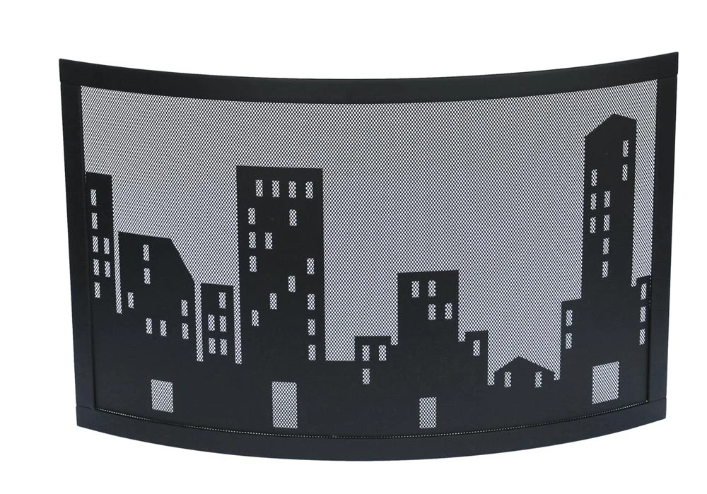 Kamingitter Stahl METROPOLE Lienbacher, Schwarz 2 Kamingitter Stahl METROPOLE Lienbacher, Schwarz – Bild 2