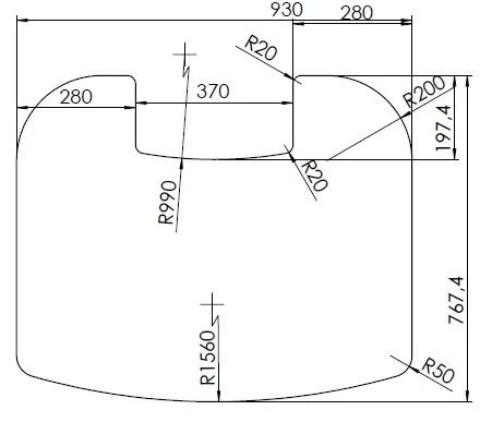 Vorlegeplatte Kaminofen TermaTech TT30, 6 Mm ESG Klarglas 2 Vorlegeplatte Kaminofen TermaTech TT30, 6 Mm ESG Klarglas – Bild 2