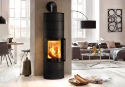 Kaminofen Spartherm AMBIENTE A4 H2O, 8 KW -GrillMeister Verkaufsgeschäft a4 nero milieu 02 2017