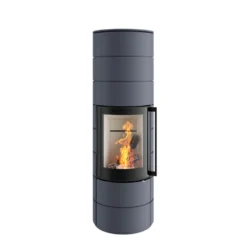 Kaminofen Spartherm AMBIENTE A4 H2O, 8 KW -GrillMeister Verkaufsgeschäft ambiente a4 h2o graublau feuer