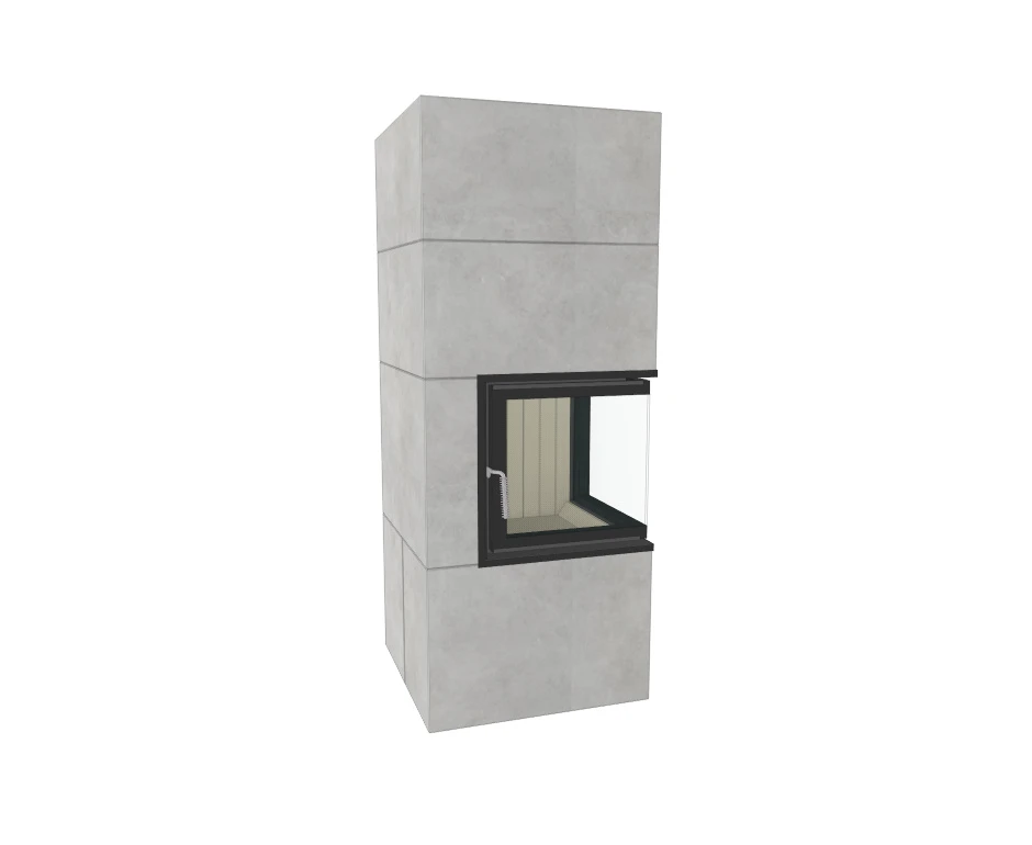 Brunner Kaminbausatz Systemkamin BSK 09 Eck Kamin Drehtür, 8 KW 4 Brunner Kaminbausatz Systemkamin BSK 09 Eck Kamin Drehtür, 8 KW – Bild 4