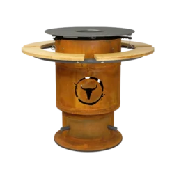 MOESTA-BBQ Bandit FirePlace Inkl. Bambus Ablagen, BBQ-Disk Und Bambus Lasur