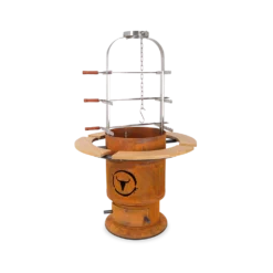 MOESTA-BBQ Bandit FirePlace Set Inkl. Ablagebrett Bambus Und Asado Grill