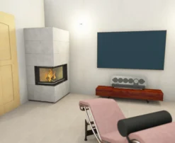 Kaminbausatz Brunner Systemkamin BSK 02 Eck Kamin Rechts Schiebetür, 11 KW -GrillMeister Verkaufsgeschäft bsk02 45 01cix2fgpv5dblx