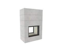 Kaminbausatz Brunner BSK 04 Stil Kamin Tunnel Schiebetür-Kipptür, 10,5 KW