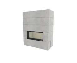 Kaminbausatz Brunner Systemkamin BSK 06 Architektur Kamin Schiebetür, 14 KW