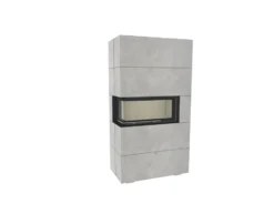 Kaminbausatz Brunner BSK 07 Architektur Kamin Eck Links Schiebetür Hoch, 10 KW