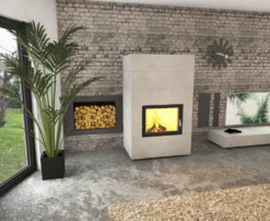 Kaminbausatz Brunner Systemkamin BSK 08 Kompakt Kamin Drehtür Warmluftaufsatz, 11 KW -GrillMeister Verkaufsgeschäft bsk08 02fvmyzaiwuseks