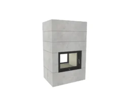 Kaminbausatz Brunner Systemkamin BSK 08 Kompakt Kamin Tunnel, 11 KW