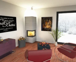 Kaminbausatz Brunner Systemkamin BSK 09 Eck Kamin Drehtür Aufsatzspeicher, 8 KW -GrillMeister Verkaufsgeschäft bsk09 03gf6jdjytxmhxu