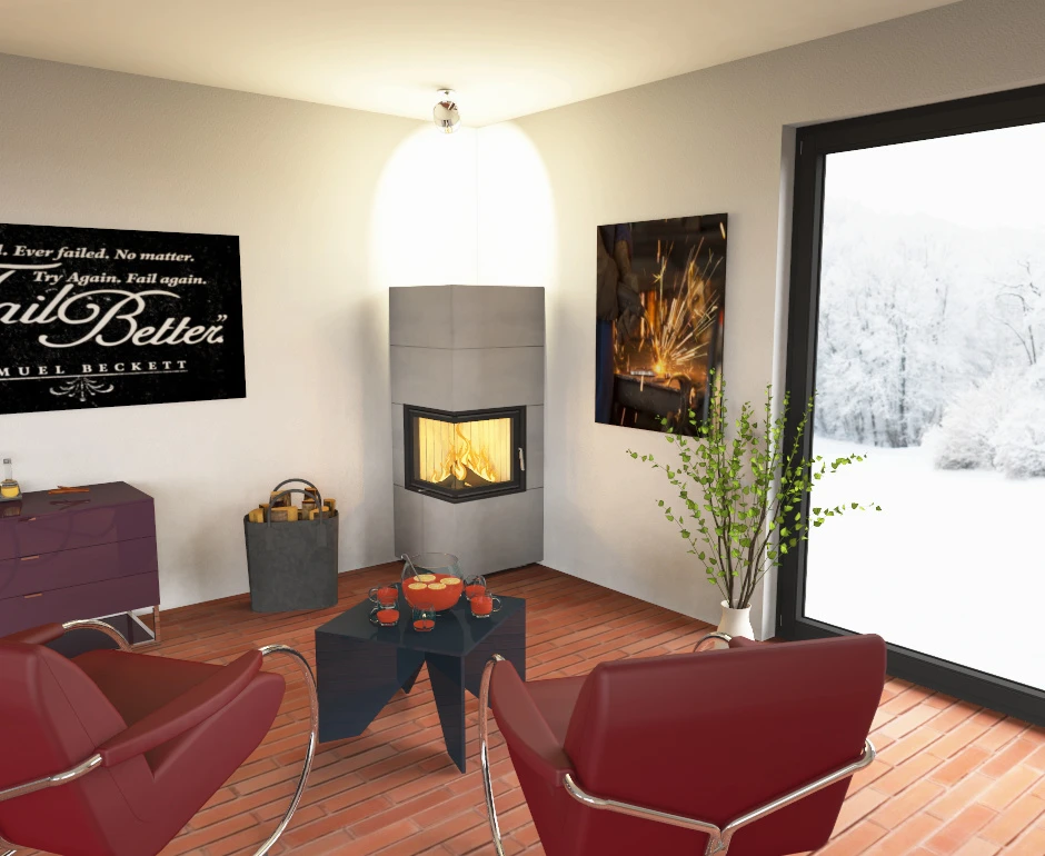 Brunner Kaminbausatz Systemkamin BSK 09 Eck Kamin Drehtür, 8 KW 10 Brunner Kaminbausatz Systemkamin BSK 09 Eck Kamin Drehtür, 8 KW – Bild 10