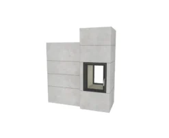 Kaminbausatz Brunner Systemofen BSO 03 Tunnel HKD 2.2 DF, 9 KW