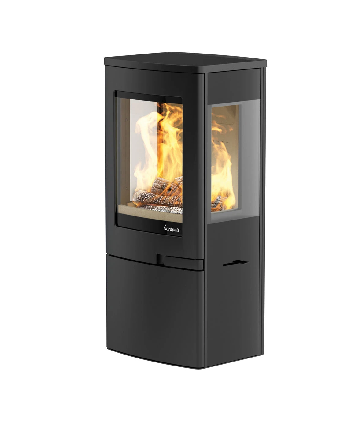 Kaminofen Nordpeis UNO 4 Schwarz, 4 KW 2 Kaminofen Nordpeis UNO 4 Schwarz, 4 KW – Bild 2