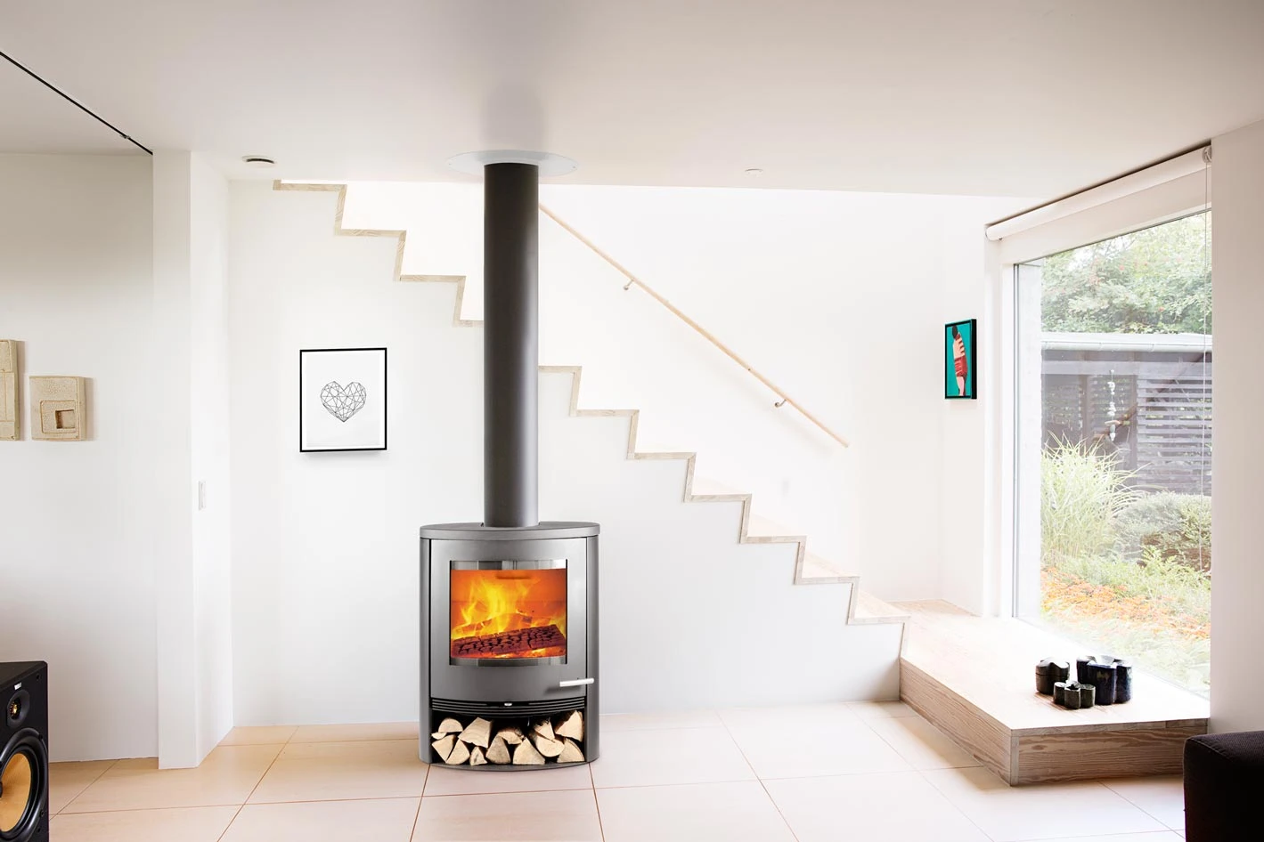 Kaminofen TermaTech TT22R Schwarz, 7,5 KW 3 Kaminofen TermaTech TT22R Schwarz, 7,5 KW – Bild 3