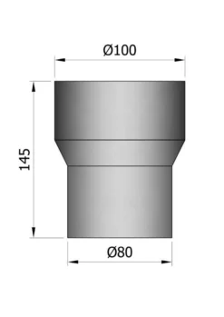 Steckverbinder, Reduzierung, Muffe-Muffe Für Pelletrohr Schwarz -GrillMeister Verkaufsgeschäft ed564eee8ba187044eff0601b0aad191