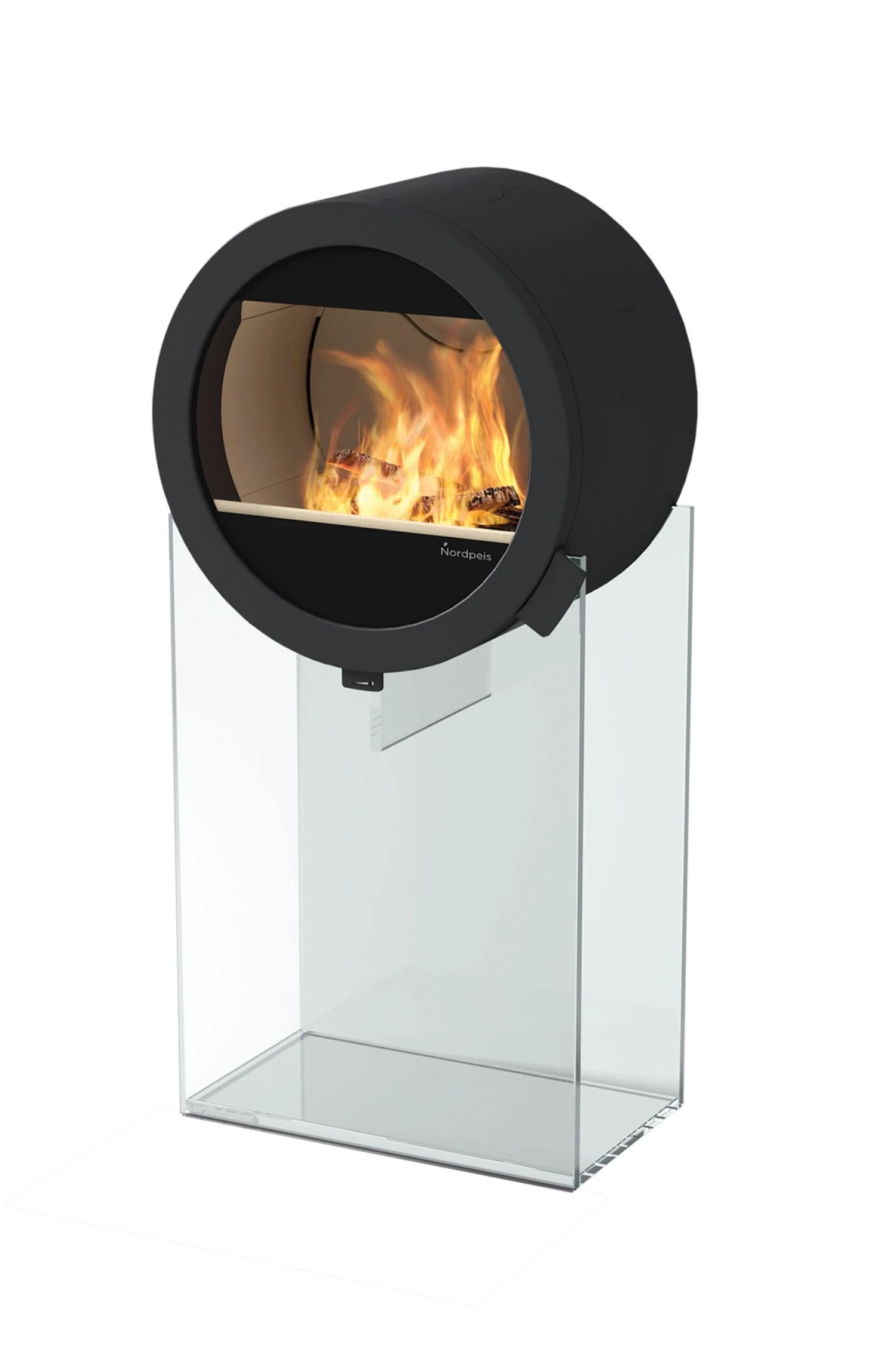 Kaminofen Nordpeis ME Glas 5,8 KW Schwarz 2 Kaminofen Nordpeis ME Glas 5,8 KW Schwarz – Bild 2