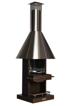 Grillkamin Edelstahl Firestar CUBE DESIGN -GrillMeister Verkaufsgeschäft firestar cube braun diagonaljas 0387 1