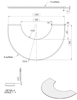 Vorlegeplatte ESG Klarglas Kaminofen ME Sockel Klar