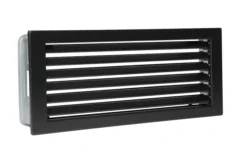 Kaltluftgitter Putzbündig Hochkant Schwarz