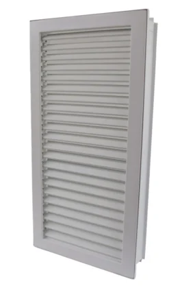 Warmluftgitter Hochkant Weiß