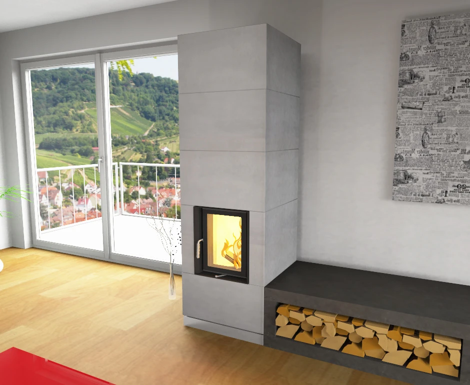 Brunner Klein-Speicherofen KSO 33q Mit Wärmebetonverkleidung 9 Brunner Klein-Speicherofen KSO 33q Mit Wärmebetonverkleidung – Bild 9