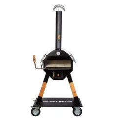 Der Merklinger 600 Holzofen Standard -GrillMeister Verkaufsgeschäft merklinger holzbackofen grill pizzaofen brotbackofen 600 vorne tuere auf jpg