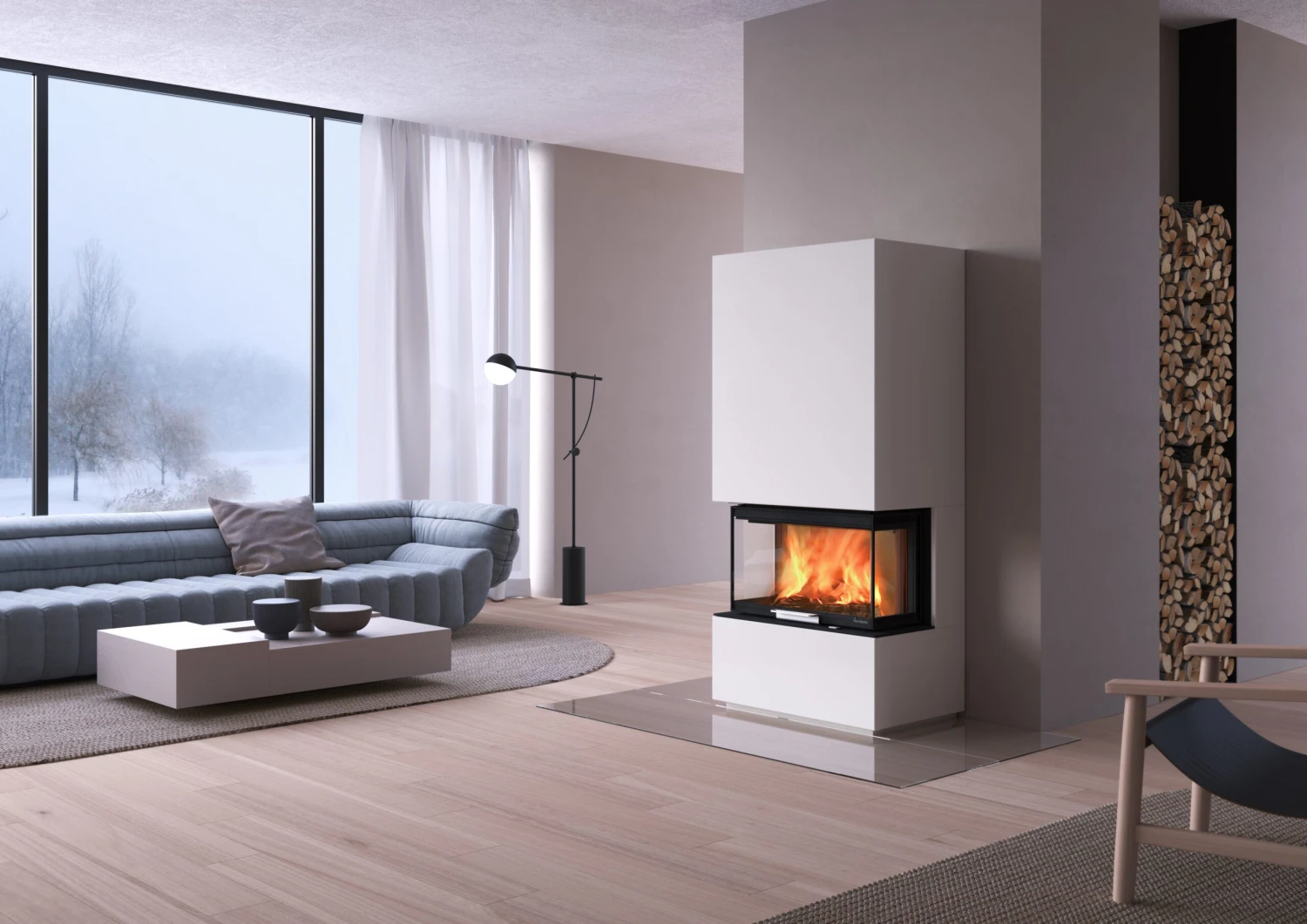 Kaminbausatz Nordpeis MONACO LOW BASE IR Super Max, 8 KW 5 Kaminbausatz Nordpeis MONACO LOW BASE IR Super Max, 8 KW – Bild 5