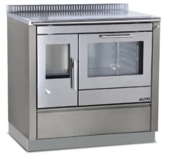 Holzherd Greithwald Tyrola TRC 90, 8 KW -GrillMeister Verkaufsgeschäft muster edelstahl