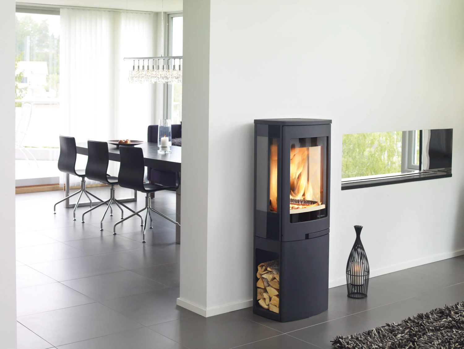 Kaminofen Nordpeis DUO 2 Schwarz, 5 KW 4 Kaminofen Nordpeis DUO 2 Schwarz, 5 KW – Bild 4