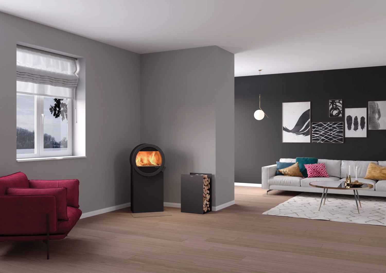 Kaminofen Nordpeis ME Stahl 5,8 KW Schwarz 5 Kaminofen Nordpeis ME Stahl 5,8 KW Schwarz – Bild 5